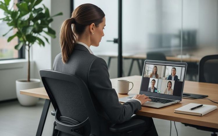 Buena postura en videollamadas: presencia y ventas
